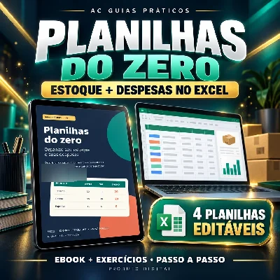 Planilhas do Zero: Estoque e Despesas no Excel - Planilhas e Dashboards