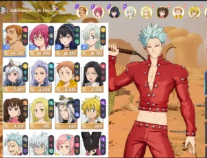 Ban + Escanor + Meliodas + Elizabeth + Gowther + Clotho - Outros