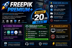 Magnific Freepik Premium+ Conta Anual [ Garandia 30 Dias ] - Inteligência Artificial