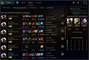 CONTA LEAGUE OF LEGENDS OURO 5 LOL