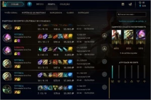 CONTA LEAGUE OF LEGENDS OURO 5 LOL