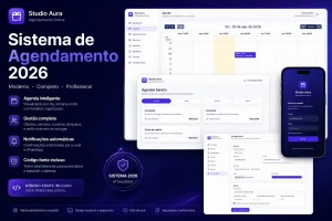 Sistema Completo de Agendamentos 2026 | Clínicas, Barbearias - Sites, Lojas e Sistemas Prontos Sites e Scripts
