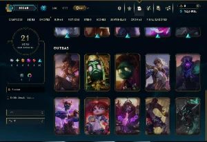 Bronze 3 com 90 Champs e 21 Skins - League of Legends LOL