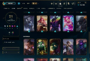 Bronze 3 com 90 Champs e 21 Skins - League of Legends LOL