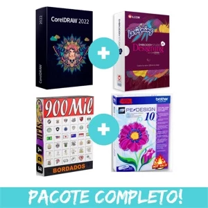 Wilcom Embroidery Studio E4.2 mais Coreldraw X8 - Softwares e Licenças