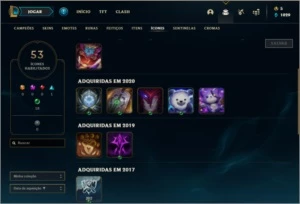 Conta ouro 4 com 9 skins e 32 champs - League of Legends LOL