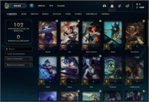 Conta ouro 4 com 9 skins e 32 champs - League of Legends LOL