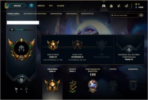 Conta ouro 4 com 9 skins e 32 champs - League of Legends LOL