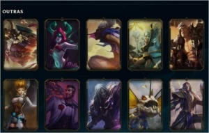 7 Lendárias (TOTAL 44), 25 Pontos de Prestigio, 3k de RP - League of Legends LOL