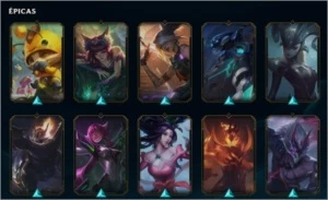 7 Lendárias (TOTAL 44), 25 Pontos de Prestigio, 3k de RP - League of Legends LOL