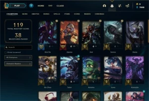 Conta Platina 4 Lol, lvl 70, 11 Skins - League of Legends