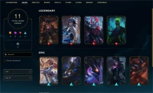 Conta Platina 4 Lol, lvl 70, 11 Skins - League of Legends