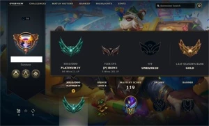 Conta Platina 4 Lol, lvl 70, 11 Skins - League of Legends
