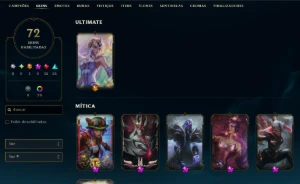Conta Plat1 Mmr Alto Com 72 Skins - League of Legends LOL