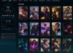 Conta Plat1 Mmr Alto Com 72 Skins - League of Legends LOL