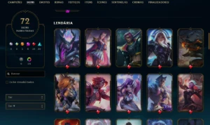 Conta Plat1 Mmr Alto Com 72 Skins - League of Legends LOL