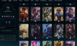Conta Plat1 Mmr Alto Com 72 Skins - League of Legends LOL