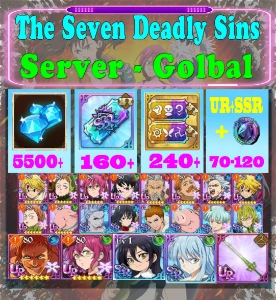 [GLOBAL]5500+ Diamonds Seven Deadly Sins 7DS Reroll Account