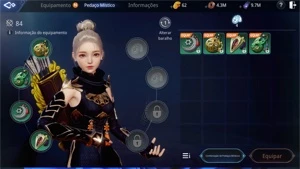 MIR4 Arqueira /Arbalista 144 K POWER LVL 101 NA 21 DTM CROWN
