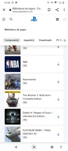 Conta psn cm alguns jogos - Playstation