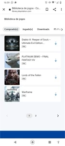 Conta psn cm alguns jogos - Playstation