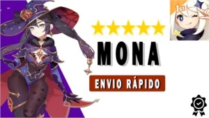 GENSHIN IMPACT CONTA COM MONA 5⭐ AR10 ✨