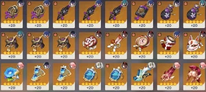 Ar55 Hutao C1+Báculo De Homa +Yelan +Yaemiko +Nahida +Ayaka - Genshin Impact
