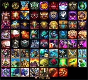 Conta Platina com 32 skins no Lol - League of Legends