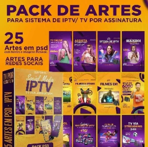 Pack Artes Iptv Editáveis Psd - Outros
