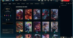 CONTA LOL D3 75PDL TODOS OS CAMPEOES - 251 SKINS - League of Legends