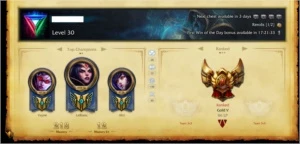 Conta Gold V 20 skins, 41 campeões - League of Legends LOL