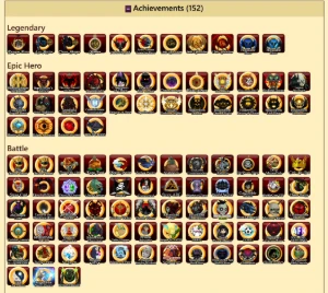 152 Badges - 6 Chest - Full Forge ( Menos Acheron) - Rgow - - Adventure Quest World AQW