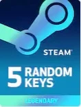 5 Keys Lendárias Steam - Gift Cards