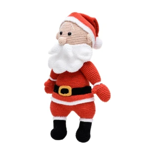 Papai Noel grande em amigurumi - Artesanato e Personalizados