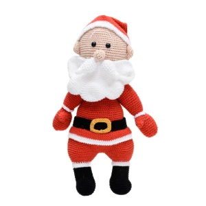 Papai Noel grande em amigurumi - Artesanato e Personalizados