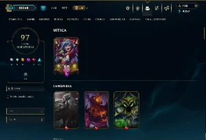 Unranked com 100 Champs e 97 Skins( ADC / JG ) - League of Legends LOL