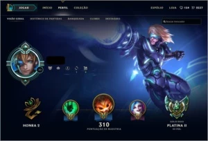 Vendo conta platina II - League of Legends LOL