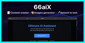 66aix - (SaaS) Chat Bot, Gerador de Imagens e Fala em Texto