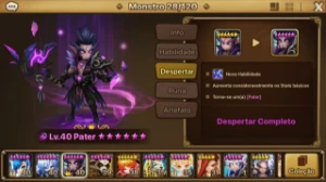 Conta level 22 sw com Pater (dark druida), Amarna e feng - - Summoners War