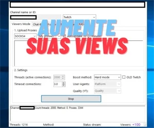 VIEWER BOT PARA TWITCH E YOUTUBE VITÁLICIO - Redes Sociais