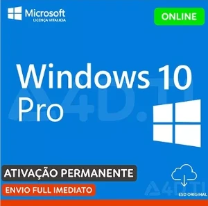Windows 10 PRO - Licença Digital - Softwares e Licenças