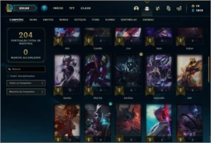 Conta diamante 4 com 22 skins e 49 champs - League of Legends LOL