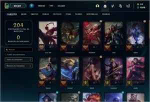 Conta diamante 4 com 22 skins e 49 champs - League of Legends LOL