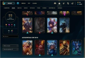 Conta diamante 4 com 22 skins e 49 champs - League of Legends LOL