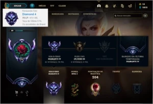 Conta diamante 4 com 22 skins e 49 champs - League of Legends LOL