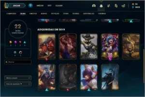Conta diamante 4 com 22 skins e 49 champs - League of Legends LOL