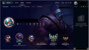 CONTA PLATINA 5 MMR ALTO - League of Legends LOL