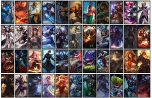 Conta Unranked com TODOS os champs e 221 Skins + 1 Prestigio - League of Legends LOL