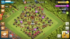 conta clash of clans cv 10
