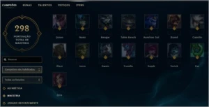 Conta League of Legends GOLD 1 + All Champs e 60 Skins LOL